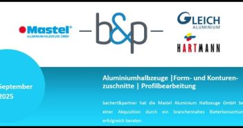 Konsortium aus GLEICH sichert Mastel Aluminium Fortbestand im (Foto: Bachert Unternehmensberatung GmbH & Co. KG)
